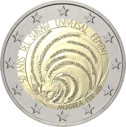 2020 Andorra Voting right 2 euro BU coin (3)
