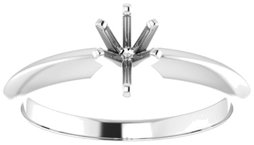 Sužadėtuvių Žiedas „Lightweight Solitaire“ 585 Baltojo Aukso Pear Shape 6mm x 4mm (3)