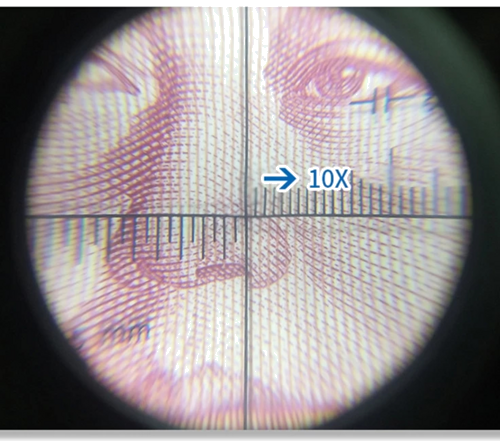 Cilindrinis didinamasis stiklas su integruota matavimo skale 10x (3)