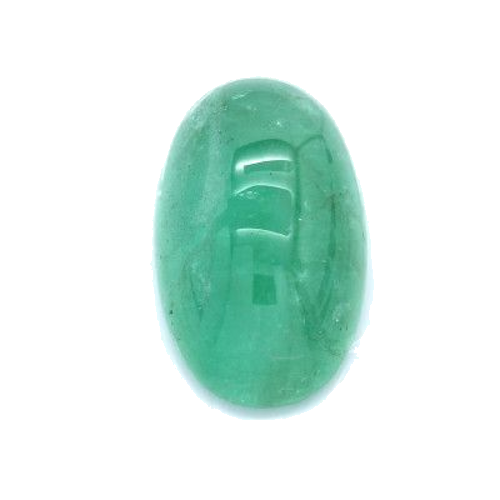 10.57 carat GREEN CABOCHON cut Oval Smaragdas (1)