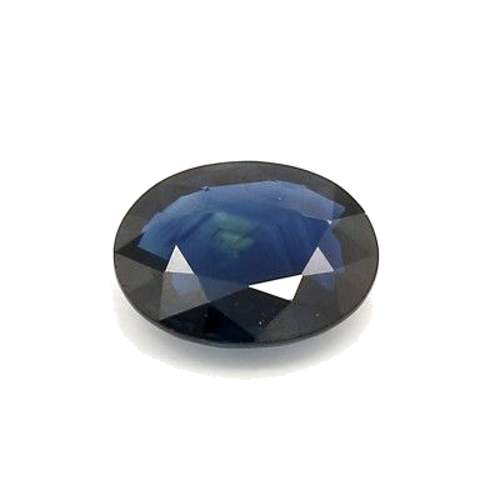 1.22 carat BLUE BRILLIANTSTEP cut Oval Safyras (1)