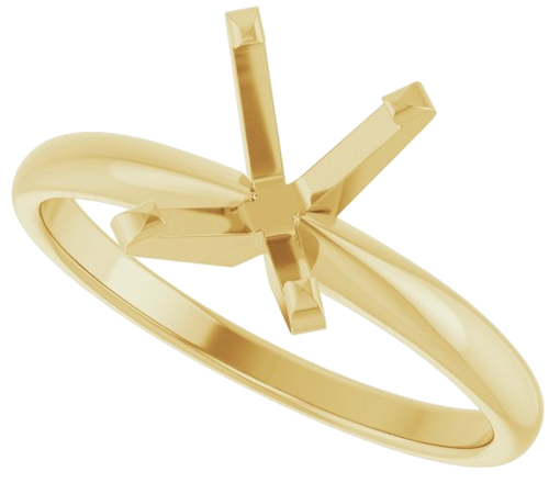 Sužadėtuvių Žiedas „Solitaire“ 585 Geltonojo Aukso Oval 9mm x 7mm (5)