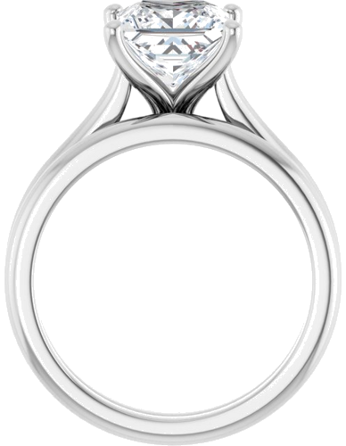 Sužadėtuvių Žiedas „Solitaire“ 417 Baltojo Aukso Square 7mm (7)