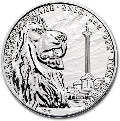 2018 Trafalgaro aikštė Didžioji Britanija 1 oz sidabrinė moneta (1)