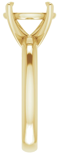 14K Yellow 11x9 mm Oval Solitaire Engagement Ring Mounting (4)