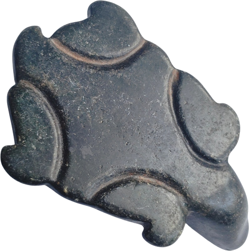 Juodojo akmens talismanas „Vėžlys“, 80 mm, Tibetas (3)