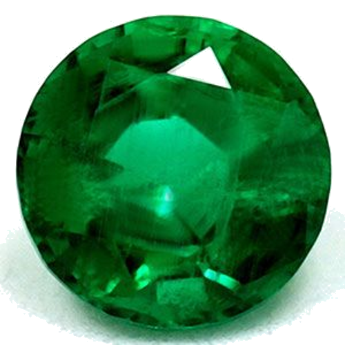 0.75 carat GREEN Round Smaragdas (1)