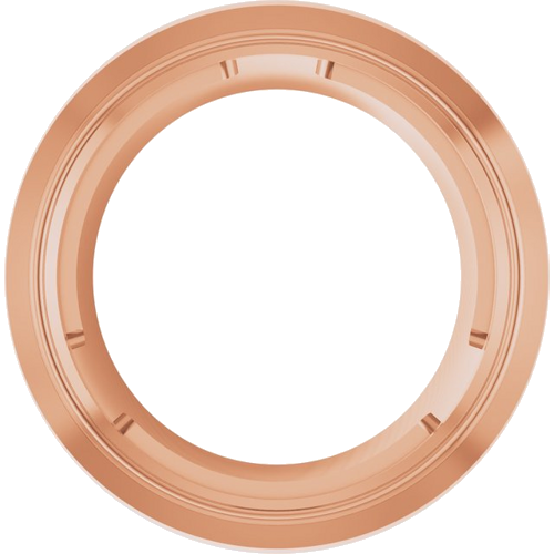 14K Rose 7 mm Round Slide Pendant Mounting (1)