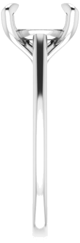 Sužadėtuvių Žiedas „Solitaire“ 585 Baltojo Aukso Round 9.4mm (4)