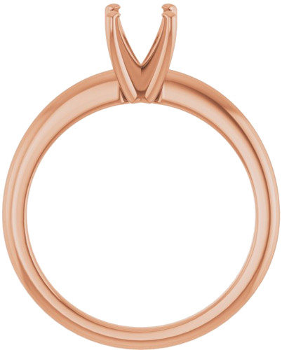 Sužadėtuvių Žiedas „Solitaire“ 585 Rožinis Aukso Round 5.8mm (2)