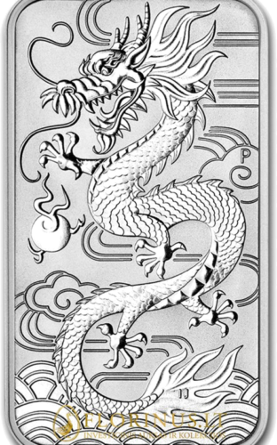 2018 Дракон Австралия 1 унция сребърна монета (2)