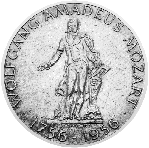 25 Schilling Mozart 1956 Austria Silver Coin (1)