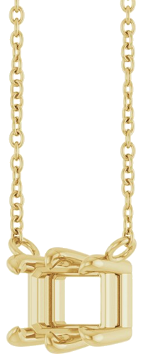 Pakabukas „Emerald 6-Prong“ 585 Geltonojo Aukso Emerald 7mm x 5mm (2)