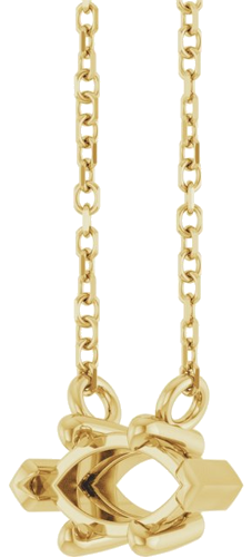 Pakabukas „Solitaire“ 585 Geltonojo Aukso Marquise 8mm x 4mm (2)