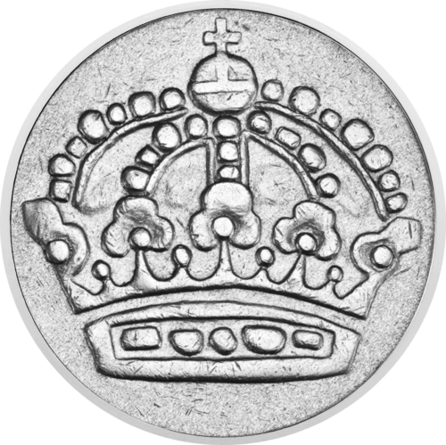 50 öre (1950–1973) Sweden silver coin (2)