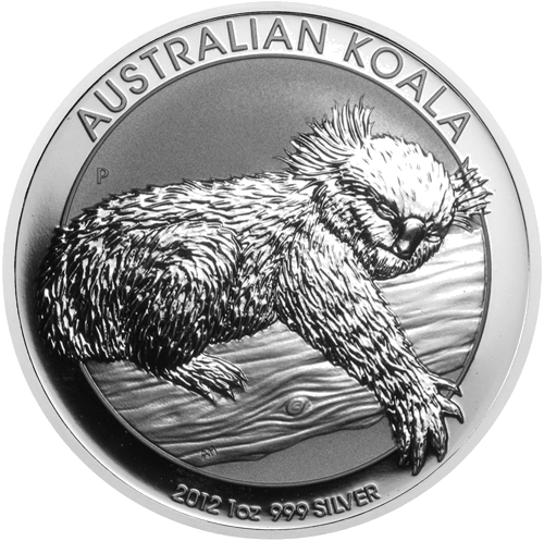2012 Koala Australija 1 oz sidabrinė moneta (1)
