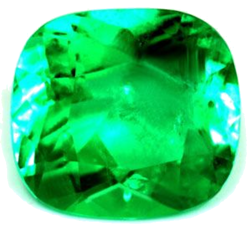 3.28 carat GREEN Cushion Smaragdas (1)