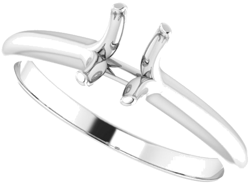 Sužadėtuvių Žiedas „Solitaire“ 585 Baltojo Aukso Emerald 6mm x 4mm (5)