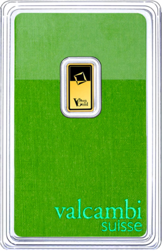 1 г Инвестиционный золотой слиток Green Gold Valcambi (2)