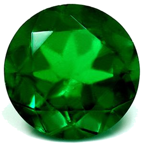 1.52 carat GREEN Round Smaragdas (1)