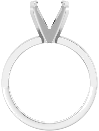 Sužadėtuvių Žiedas „Solitaire“ 585 Baltojo Aukso Round 9mm (2)