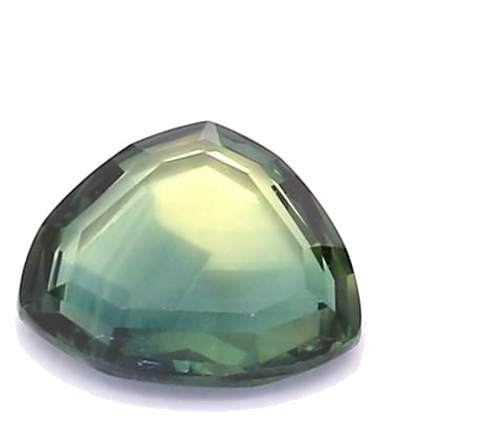 1.11 carat GREEN STEP cut Triangular Safyras (1)