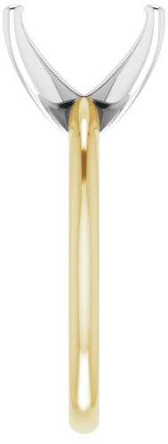 Sužadėtuvių Žiedas „Solitaire“ 585 Baltojo Ir Geltonojo Aukso Emerald 10mm x 8mm (4)