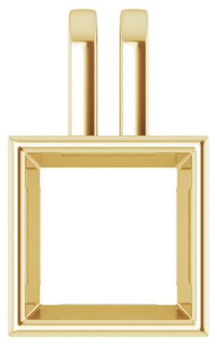 10K Yellow 8 mm Square Pendant Mounting (1)