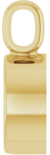 Pakabukas „Bezel-Set“ 585 Geltonojo Aukso Round 6.5mm (3)