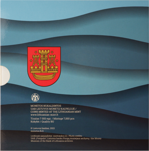 2023 Lietuva Klaipėda Euro monetų BU rinkinys (8)
