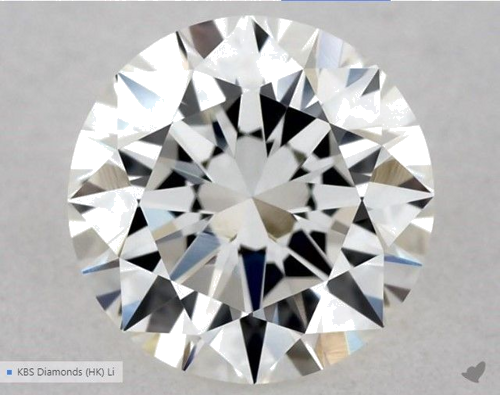 0.55 carat G-VVS2 Excellent cut Natūralus Round Deimantas (1)