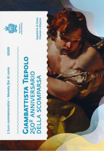 2020 San Marinas Džovanni Batista Tiepolo 2 eiro monēta (4)