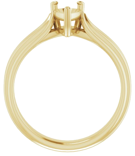 Sužadėtuvių Žiedas „Solitaire“ 585 Geltonojo Aukso Pear Shape 7mm x 5mm (2)