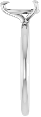 14K X1 White  8x5 mm Pear Solitaire Engagement Ring Mounting (4)