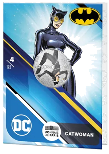 DC Comics 10 eurų CATWOMAN 2025 Prancūzijos sidabrinė moneta BU kortelėje (3)