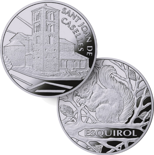 2022 Andorra Squirrel and St. St. John's Church 1.25 euro coins (1)