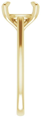 Sužadėtuvių Žiedas „Solitaire“ 585 Geltonojo Aukso Round 9.4mm (4)