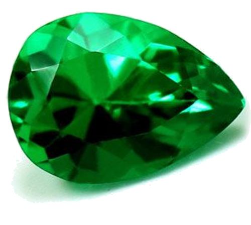 0.45 carat GREEN Pear Smaragdas (1)