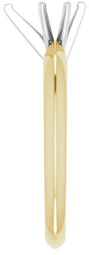 14K Yellow White 7x4.5 mm Pear Engagement Ring Mounting (4)