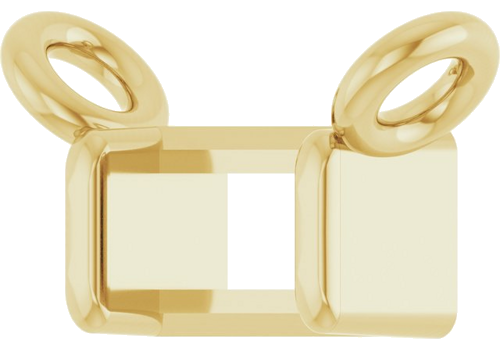 14K Yellow 3x2 mm Straight Baguette Channel-Set Necklace Center (2)