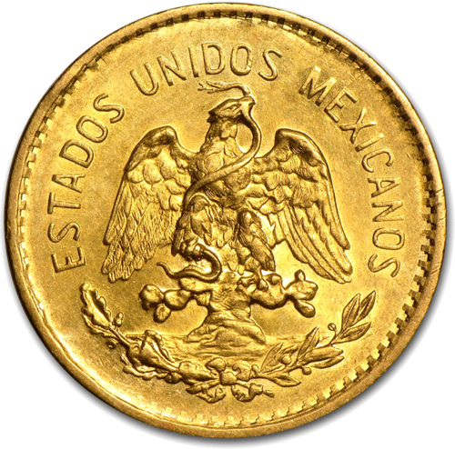 5 Pesos Miguel Hidalgo Mexico (1905-1955) gold coin (2)