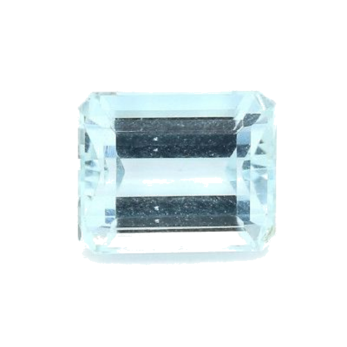 3.03 carat BLUE STEP cut Octagonal Aquamarine (1)