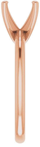 Sužadėtuvių Žiedas „Solitaire“ 585 Rožinis Aukso Square 6mm (4)