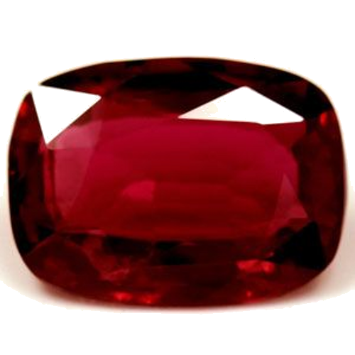 2.04 carat RED Cushion Rubinas (1)