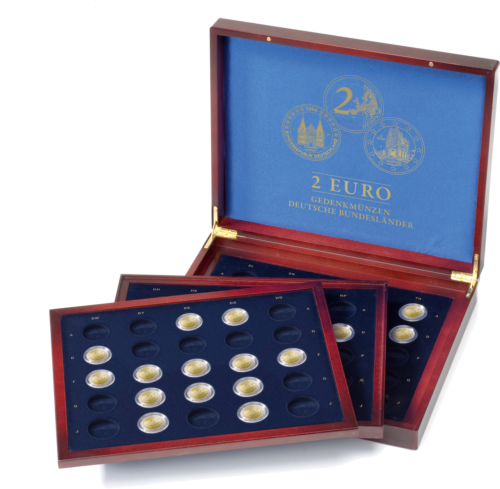 Коробка Volterra Trio de Luxe для 2-евровых монет Германии в капсулах (1)