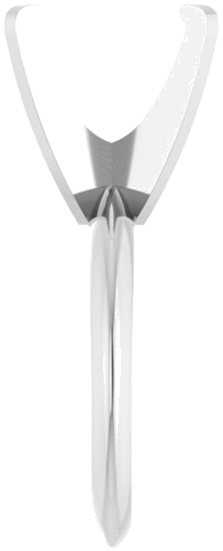 Sužadėtuvių Žiedas „Solitaire“ 585 Baltojo Aukso Oval 12mm x 10mm (4)