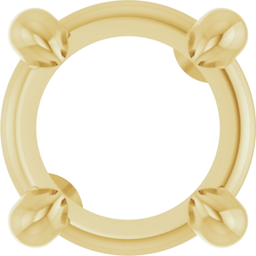 Pakabukas „Solitaire Slide“ 585 Geltonojo Aukso Round 4mm (1)