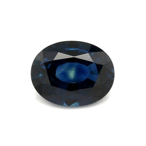2.26 carat BLUE BRILLIANTSTEP cut Oval Safyras (1)