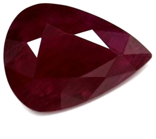 3.65 carat RED Pear Rubinas (1)
