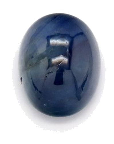 7.79 carat BLUE CABOCHON cut Oval Safyras (1)
